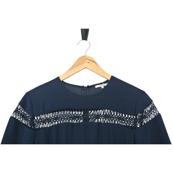 Tularosa NWOT Navy Lace Trim Mini Dress Size S - Picture 3 of 7